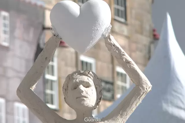 Guarda no Coração - Estátua em fase de criação (foto de 2017)