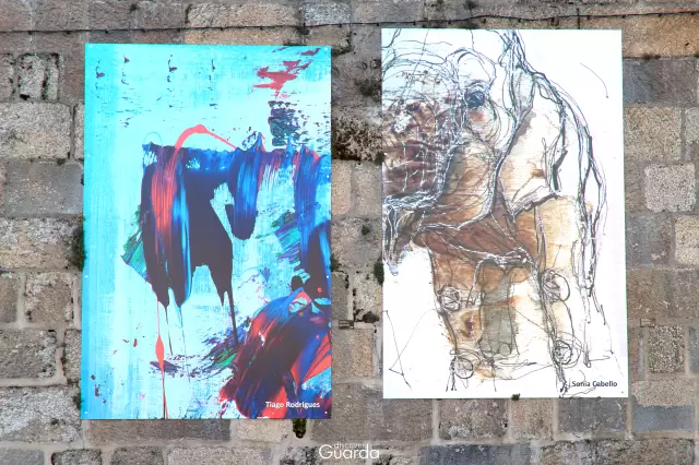 Via Pictorica - Obras de Tiago Rodrigues (Guarda, Portugal) e Sonia Cabello (Madrid, Espanha) - (foto de 2021)